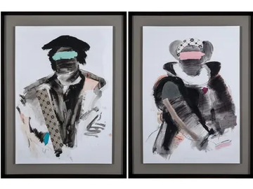 Personaje I & II - Wooden Painting by NOVOCUADRO ART COMPANY - view 2